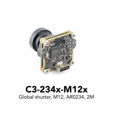 USB camera C3-234 (global shutter, M12 lens)